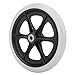 Yinhing 8 Inch Wheelchair Front Replacement Wheels with TPR Material and Ride Fit Wheelchair Accessories for Enhanced Mobility and Stability