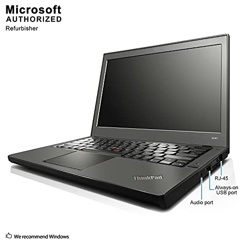 Lenovo Thinkpad X240 12.5In Laptop, Core I5-4300U 1.9Ghz, 8Gb Ram, 128Gb Ssd, Windows 10 Pro 64Bit, Webcam (Renewed) #TOP4