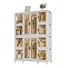 HKRUITELI 12-Door Magnetic Wardrobe Closet with Storage Cubes & Hangers - Portable Baby Cabinet
