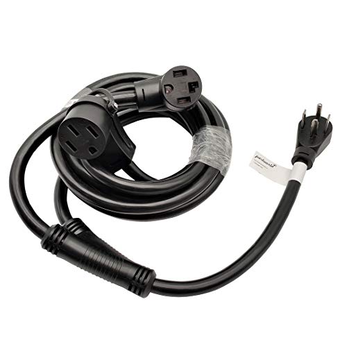Best Cyber Deals 🔥 Parkworld 60325 Dryer Splitter, NEMA 14-30 Male Plug to 14-30 ＆ RV / EV 14-50 Female Receptacle, Dryer 4-Prong 30 AMP Y Adapter Cord (20FT)