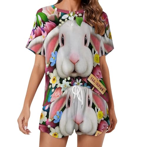 Pyjama short femme Lapin Rouge, l'ensemble fluide idéal pour ne plus avoir chaud la nuit