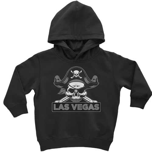 Toddler Hood Raider Skull Straight Outta Las Vegas 5/6T Hoodie Black