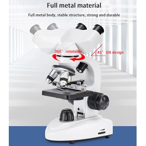 Microscope à composé binoculaire incliné à 45 pour observer les cellules en classe