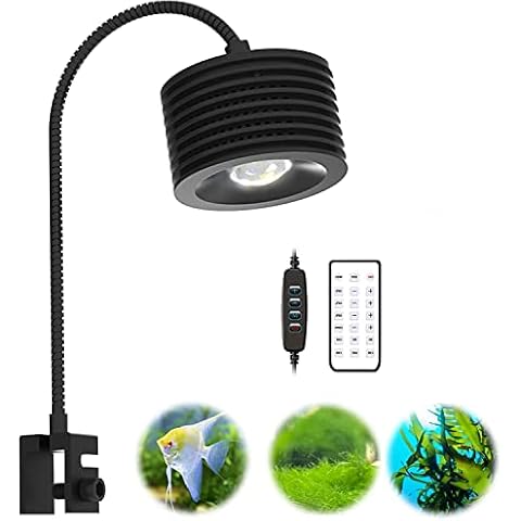 Lominie Full Spectrum Aquarium Light, Adjustable Saltwater Freshwater Super Bright Fish Tank Light for Reef, Coral, Planted Nano Aquarium Tank (A-20 Freshwater 16W Cover