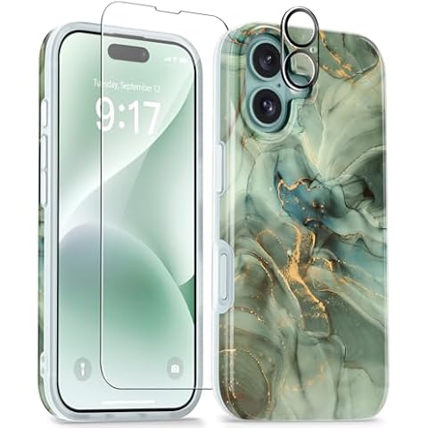 GVIEWIN Marble iPhone 16 Case Cover