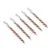 BOOSTEADY 5 Pcs Phosphor Bristle Bronze Bore Gun Cleaning Brush for Rifle Pistol Shotgun with 50 Professional Square Patches Multi-Caliber