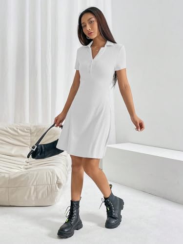 Image of TOPLOT Women's Western Dresses | Knee Length Dress | Stylish Design Fit | One Piece Bodycone | Trendy Look Styling | Easy Movement | Perfect for Casual, Outings (5237)