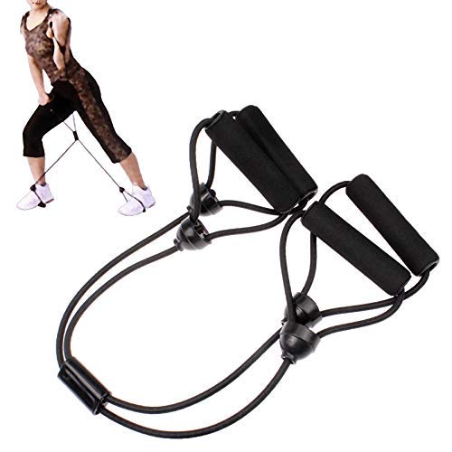 GEZHU X en Forma de Goma Cuerpo de Entrenamiento de construcción de tracción por Cable ejercitador (Negro) Práctico Equipo de Gimnasia en el hogar.