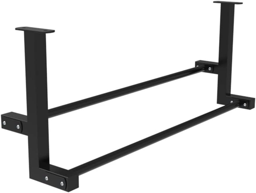 Wall-Mounted Pull-up bar - 2-Layer Design-high and Low Horizontal bar - Home Gym Strength Training Fitness bar - 3 Styles - Load 300kg (Color : Style 1-Straight Rod 110CM) (Style 3 straight Rod 130cm)