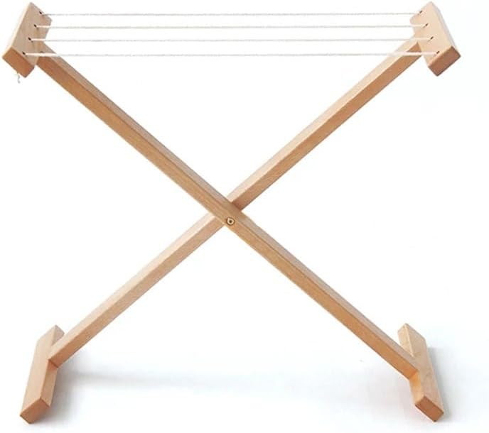 Montessori Wooden Clothes Drying Rack, Practical Life & Self-Care Toy for Toddlers 16 Months+