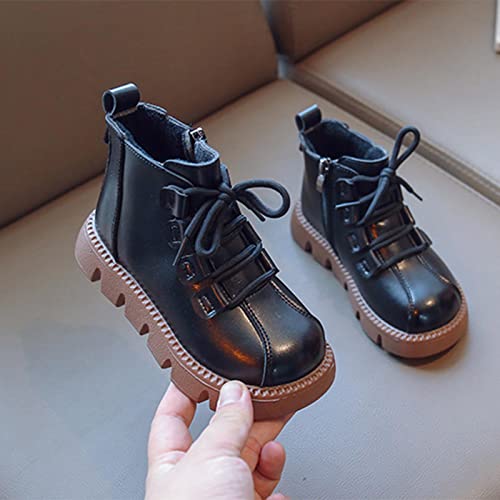 Fashion Winter Children Boots For Boys And Girls Bon Slip Thick Soles Flat Bottoms Side Zippers Plush Warm E Girl Boots4