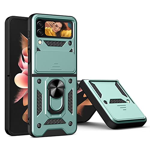Coque Samsung Z Flip 3 bleu antichoc avec support pour regarder vos vidéos en toute sécurité