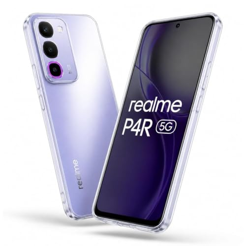 Image of COVERBLACK Soft Rubber Silicon Clear Case Back Cover Compatible for Realme P4R 5G - Transparent