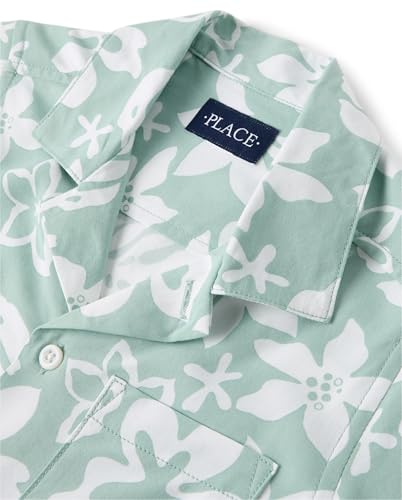 Image of The Children's Place boys Short Sleeve Button Up Shirt