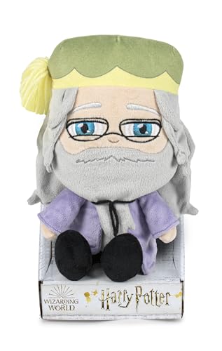 HARRY POTTER Dumbledore 27 cm-Dumbledor, Peluche du Personnage du Film, Jouet pour Enfants dès 0 an, HRR14, Multicolore, Talla única
