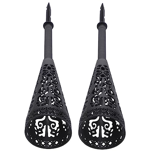 VALICLUD 2pezzi Vasi Cimitero Con Picchetto Vaso Scavo Ventilato Per Fiori Freschi e Artificiali Per Lapidi Decorazione Tomba e Eventi All Aperto