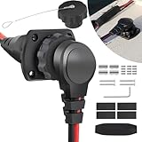 1865120 1865128 MKR-26 Trolling Motor Plug and Receptacle for Minn Kota Freshwater and Saltwater Marine Battery Accessory 12V 24V 36V 48V Male Female Trolling Motor Socket Connector Waterproof