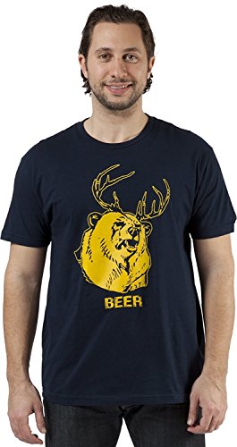 Mac's BEER T-Shirt, Large (Blue)