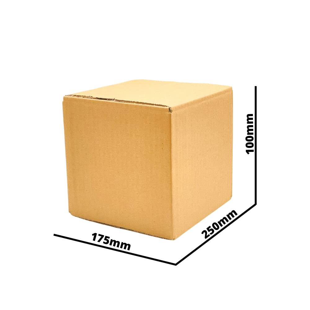 400x Faltkartons Verpackungen Schachtel Kisten 1-wellig 250 x 175 x 100 mm