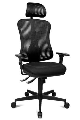 Topstar Bürodrehstuhl, Polyester, schwarz/schwarz Topstar Bürodrehstuhl, Polyester, schwarz/schwarz