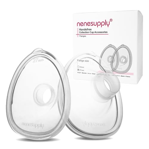 Image of Nenesupply 27mm Silicone Flanges Breastshields for Handsfree Wearable Collection Cups Work with Nenesupply Handsfree Wearable Collection Cups Only. Made of Food Grade Silicone. Gentle on Delicate Skin