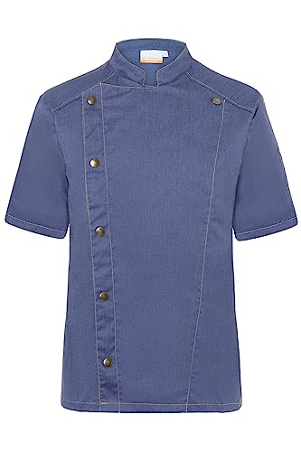 Karlowsky Kurzarm Kochjacke Jeans-Style Vintage Blue - Größe 60