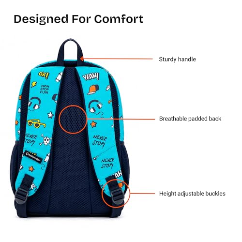 Image of Nasher Miles Polyester Backpack | Ideal for Preschool, Kindergarten, College, School, Office& Travel | Toddler, Girls, Boys, Men, Women