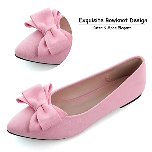 Image of Dear Time Women's Ballet Flats Dress Ballet Shoes Slip on for Office Work Comfortable Shoes