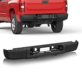 MOSTPLUS Black Rear Steel Step Bumper Assembly Compatible with 2007-2013 Chevy Silverado/GMC Sierra 1500 no Parking Sensor Holes