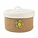 Koszyk gospodarstwa domowego | Mały Kosz Na Rozmaitości, Kosz Na Przekąski dla Gospodarstwa Domowego,Dekoracyjny tkany kosz do przechowywania kostek do przechowywania w przedszkolu, praniu, Richolyn