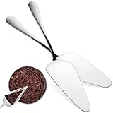 JOINPAYA Juego de 2 Palas para Tartas de Acero Inoxidable, Servidor y Cortador Borde Dentado, Herramienta para Servir Pasteles en Bodas y Fiestas, Utensilios para Cocina y Vajilla de