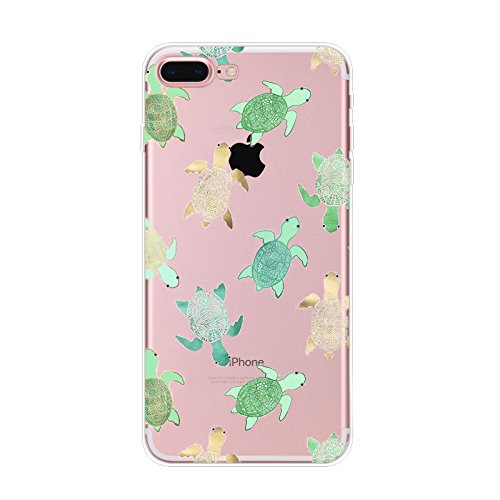 BoomTeckiPhone 6S Plus Case, Slim Transparent Silicone Clear TPU Case for 5.5" iPhone 6 Plus/iPhone 6S Plus Ultra Thin Flexible Soft Gel Protective Back Skin Cover Cute Lovely Sea Turtle Pattern