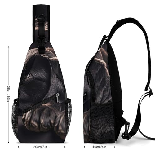 Bright Flowers Sling Bag for Men Women - Adjustable Crossbody Chest Backpack, 15" Travel Hiking Fanny Pack2