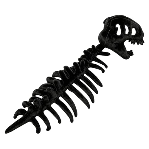 Disfraz de dinosaurio esqueleto negro enterizo de algodón cómodo 2