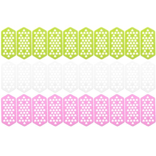 Baluue 30pcs Hair Perm Inserting Cards Isolating Boards Set Foam Curlers Hair Styling Tools Random Color