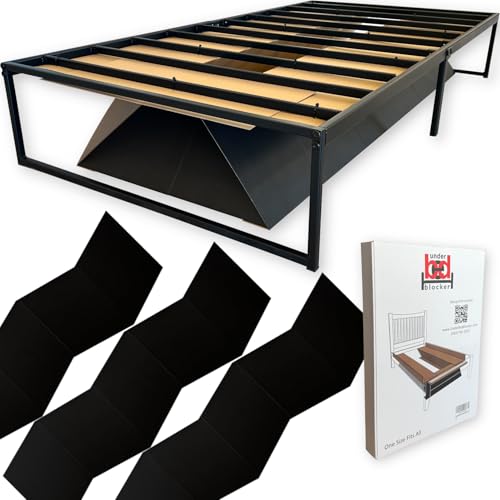 Under Bed Pet Blocker Set – Adjustable Height & Length, Fits All Beds, 3 Sides Included, Cardboard