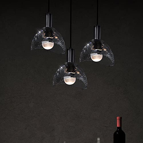 Single tête pendre light cristal et cuivre pour salon et chambre - 6