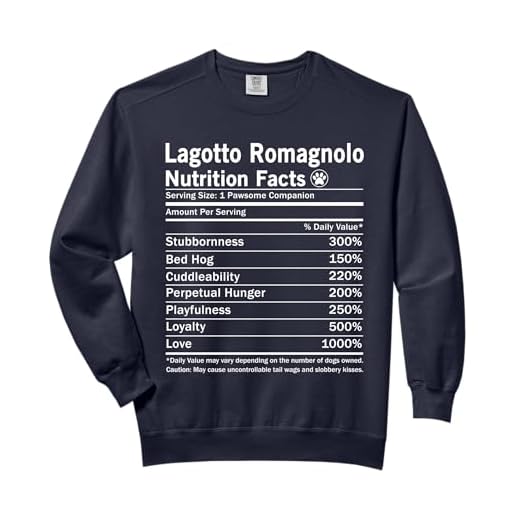 Lagotto Romagnolo Nutrition Facts Funny Dog Comfort Colors Adult Sweatshirt