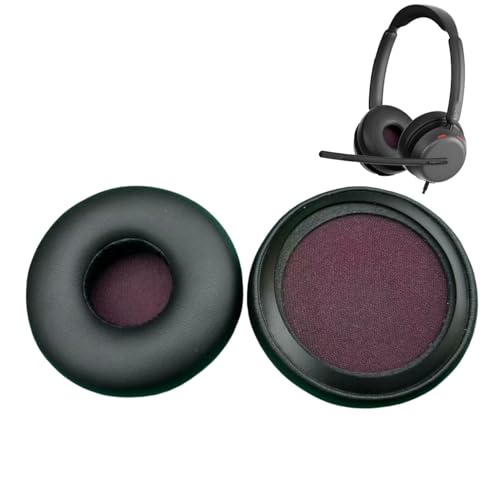 Image of V-MOTA Replacement Ear Cushions Compatible with EPOS Impact 800 860 860T 700 760T 1000 1030 1031 1060T 1061T Headsets, Black Earpads Repair Parts