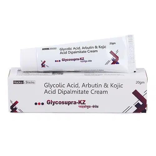 Glycosupra-KZ Glycolic Acid, Arbutin & Kojic Acid Dipalmitate Cream, 20gm