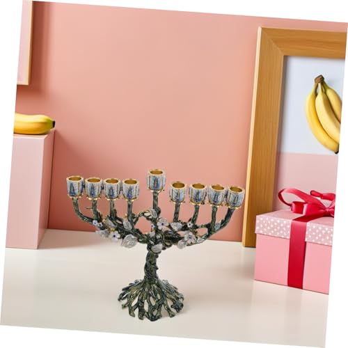 Bougeoir de Hanoucca à branches idéal pour illuminer vos repas de fête en famille