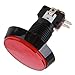 BQLZR Arcade Push Buttons Arcade Button Video Game Player Power Switch Button 60mm Dia Big Round LED Push Button for Arcade Machine Video Games Part,DC12V Mounting Hole Diameter 24mm