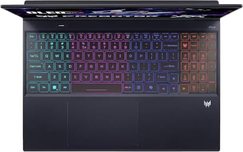 Image of acer Predator Helios Neo 16S AI Gaming Laptop - 16 inch OLED WQXGA, 240HZ / 1MS, Intel Core Ultra 9 275HX, NVIDIA RTX 5070Ti 12GB GDDR7, RGB Backlit KB, Wi-Fi 6E, Slim, Windows 11 Pro, 64GB DDR5, 8TB SSD