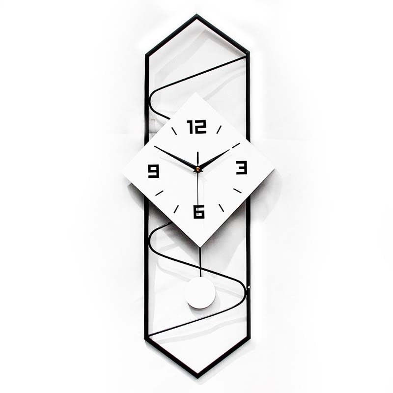 Horloge murale moderne en bois au mécanisme quartz silencieux idéale pour le salon