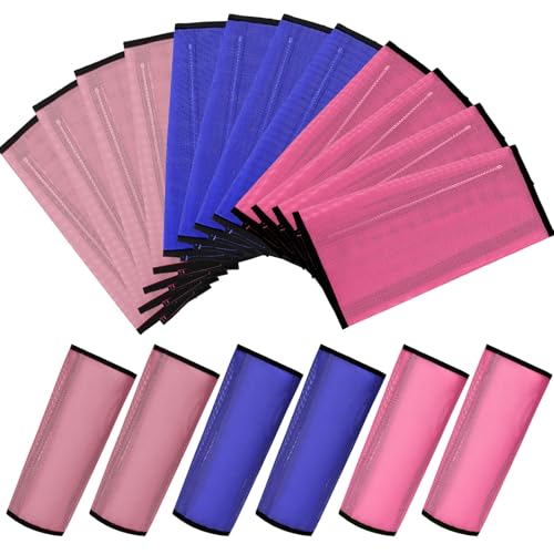 Image of Jexine 12 Fly Boots for Horse Set of 12 Loose Breathable Mesh Horse Fly Sheets Protective Horse Leg Wraps Leggings for Preventing Flies and Mosquitoes Bites (Purple, Red, Pink)