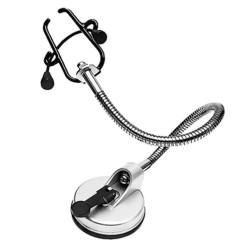 NOLITOY Stainless Steel Hair Dryer Hands Holder Rotating Rack Suction Cup Bracket Stand for Lazy Hair Dryer Storage