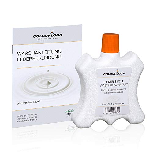 Lederwaschmittel 250 ml (Lederreinigung per Handwäsche oder Waschmaschine für Lederkleidung, Lederjacke, Lederhose, Ledermantel)