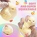 6Pcs Big Taba Squishy Fidget Toys-3.15in, Handmade Ultra Soft Chick Taba Squishy Kit, Cute Fidget Toys Silicone Squeeze Toys for Kids & Adults Stress Relief（Chicken）