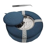 minkissy Durable Comfortable Moxibustion Cushion Pad for Yoga Room Multipurpose Sitting Cushion Blue for Relaxation and Heat Therapy Housewarming
