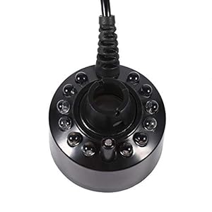 Weikeya LED Mist Maker, Fogger Waterfontein+5 ~ 45 ℃ Produceren Verstuiving Fantastische en Kleurrijke met Volledige Plastic